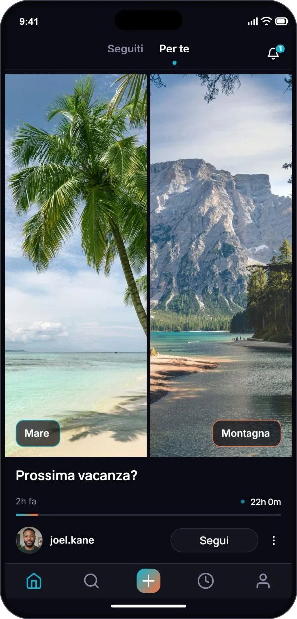 L’app PIC su un telefono