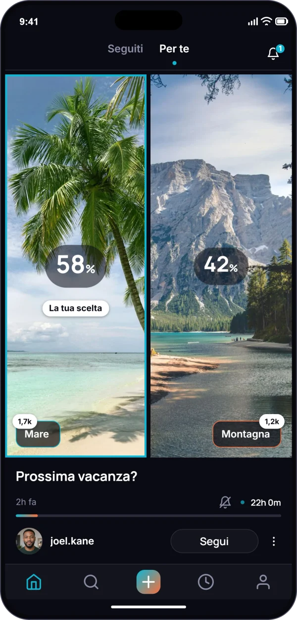 L’app PIC su un telefono